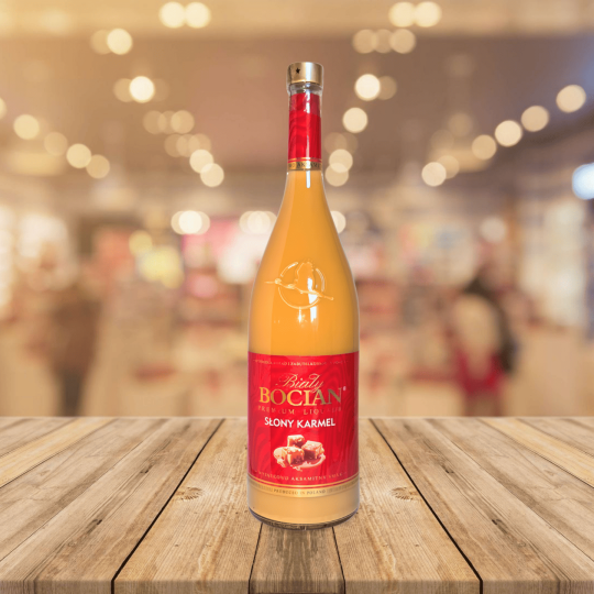Bouteille de Bialy Bocian – Liqueur Lait Caramel Salé vu de face