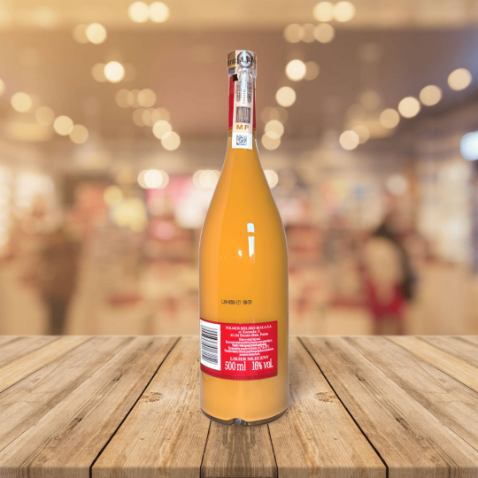 Bouteille de Bialy Bocian – Liqueur Lait Caramel Salé vu de dos