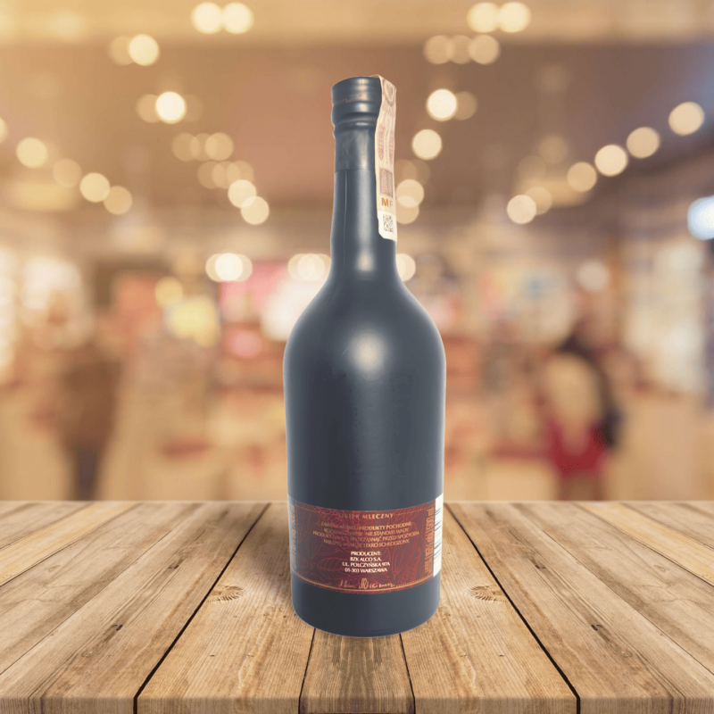 Bouteille de Adam Mickiewicz – Liqueur Lait Cerise & Chocolat Noir de dos