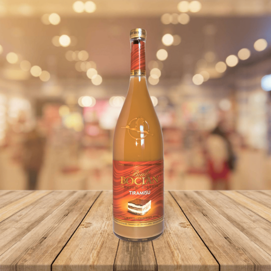 Bouteille de Bialy Bocian – Liqueur Lait Tiramisu vu de face