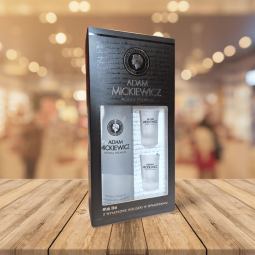 Adam Mickiewicz – Vodka Blanche Coffret 0,7 L + 2 verres (40 %)