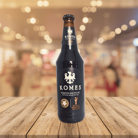 Bouteille de Komes Porter Baltycki 0,5 L – Baltic Porter vu de face