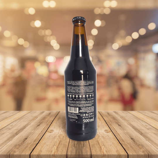 Bouteille de Komes Porter Baltycki 0,5 L – Baltic Porter vu de dos