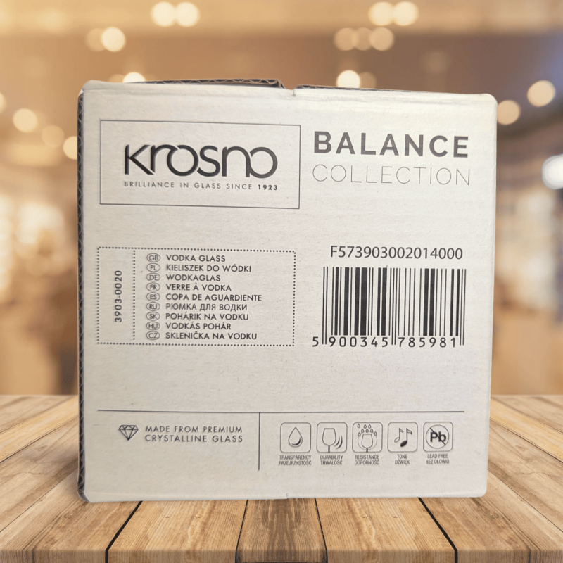 Photo de boite de verres à vodka vue du dessous