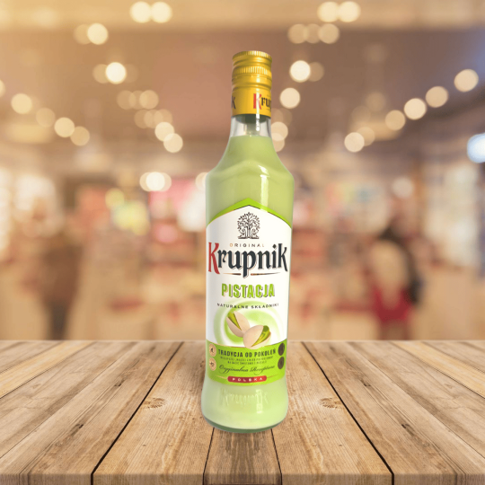 Krupnik Pistache 0,5 L – Liqueur crème (16 %)