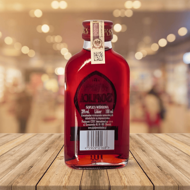 Soplica Cerise (Wiśniowa) 0,1 L – Liqueur de vodka à la cerise (28 %)