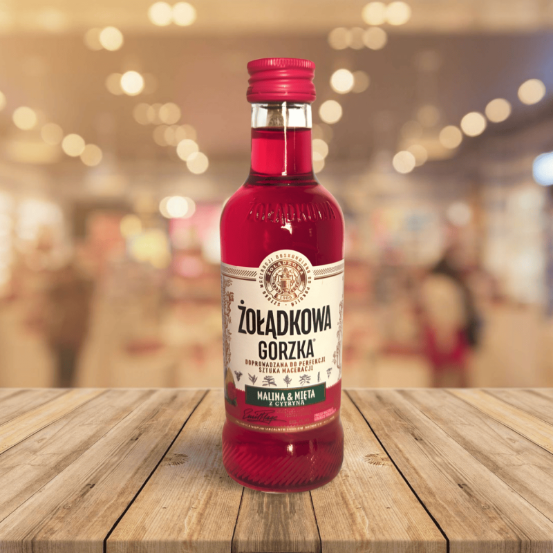 Żołądkowa Gorzka Framboise & Menthe 0,2 L – Liqueur de vodka (30%)