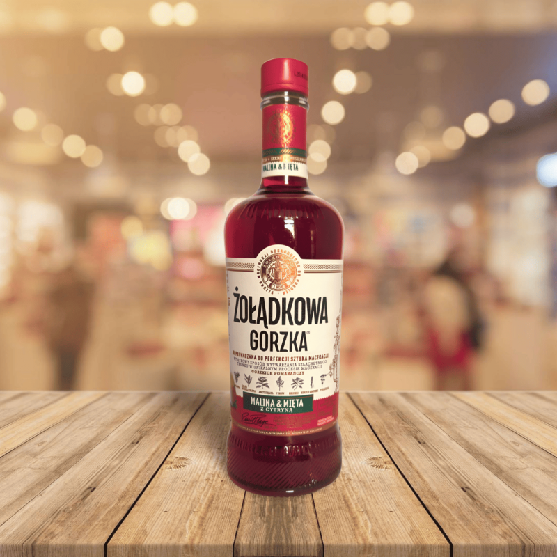 Żołądkowa Gorzka Framboise & Menthe 0,5 L – Liqueur de vodka (30%)