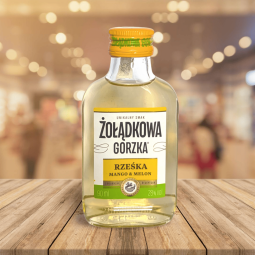 Żołądkowa Gorzka Mangue & Melon 0,09 L – Liqueur de vodka (30 %)