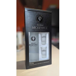 Pack Adam Mickiewicz | Vodka blanche premium + 2 verres élégants