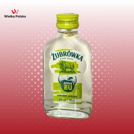 Żubrówka Kwaśne Jabłko – Apfel & Bisongras Likör – 9cl