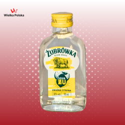 Żubrówka Kwaśna Cytryna - Liqueur citron & herbe de bison - 9cl