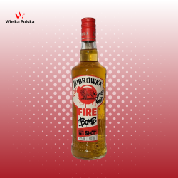 Żubrówka Fire Bomb – Vodka Épicée au Cinnamone, Chili et Poivre – 50cl – 30°