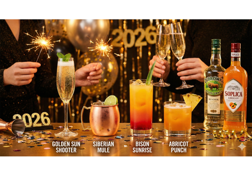 4 Cocktails Pétillants & Festifs à la Vodka pour le Nouvel An